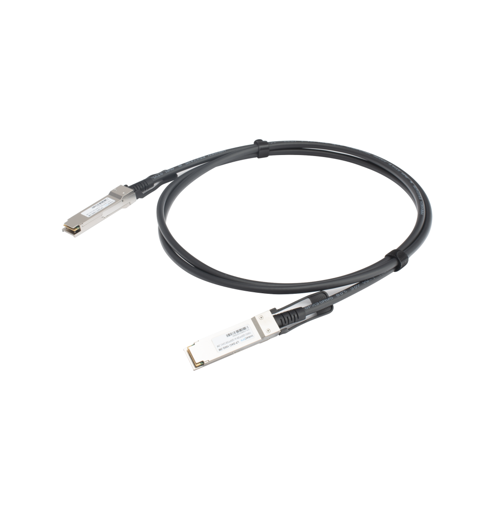 Cable DAC QSFP28 de 100 Gbps a 100 Gbps / Passive Direct Attach Copper Twinax Cable / Longitud: 2 metros