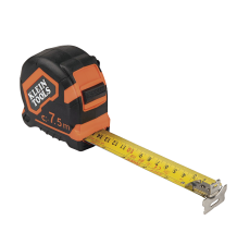 Flexómetro (Cinta de Medir) de 7.5 m con Gancho doble Magnético. Graduada por Ambos Lados y Freno de Alta Velocidad. De Uso Rudo