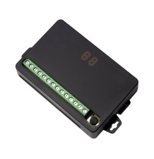 Receptor RF de 4 Canales / Alcance Hasta 80 Metros / Pulso Temporizado 0.5-99 Segundos o 1-99 Minutos