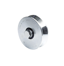 Rueda de 12 cm SIN Soporte Para Puertas Corredizas de Hasta 450 Kg / Canal Tipo "V"