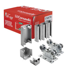 KIT para puertas autoportantes de hasta 3 m y 600 kg con guia para puertas corredizas