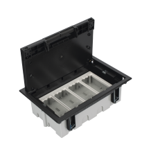 Caja Para Instalación en Piso Falso - Capacidad para 4 Módulos