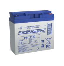 Batería 12V, 18AH, Para Respaldo, Tecnologías AGM/VRLA, Diseño De Vida Útil 5 Años, Terminales Tipo M5, Listada UL, Libre De Man