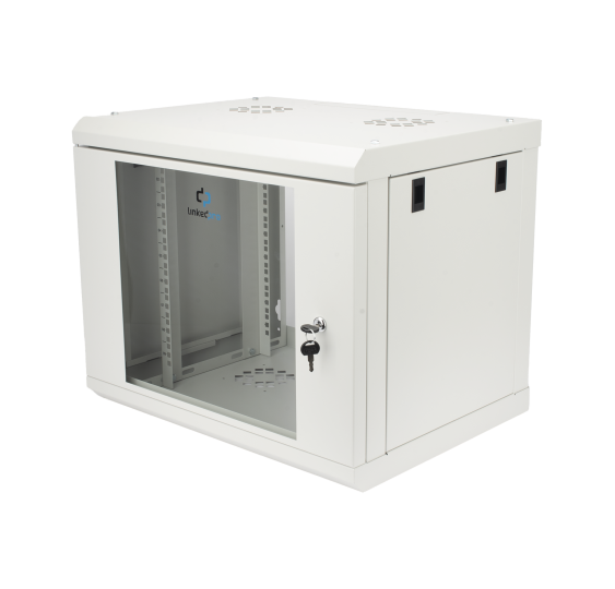 Gabinete de Pared 9U con Puerta de Cristal Templado - Rack 19'' - Compra Online