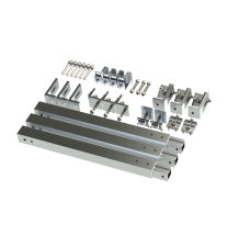 Caja de accesorios de aluminio anodizado para montaje VEKTOR8R2700 , arreglo 1X2para techo