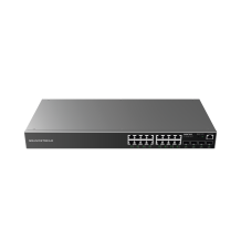 Switch Gigabit Administrable / 16 puertos 10/100/1000 Mbps + 4 Puertos SFP Uplink / Compatible con GWN Cloud.