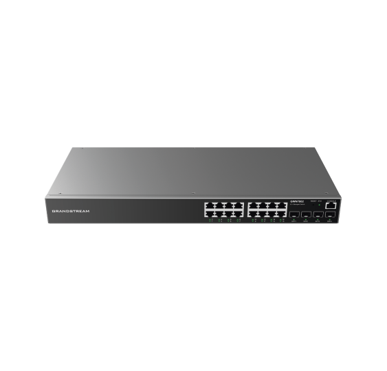 Switch Gigabit Administrable / 16 puertos 10/100/1000 Mbps + 4 Puertos SFP Uplink / Compatible con GWN Cloud.