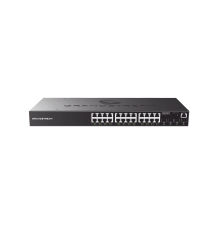 Switch Gigabit Administrable / 24 puertos 10/100/1000 Mbps + 4 Puertos SFP Uplink / Compatible con GWN Cloud.