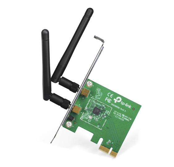 Adaptador Inalámbrico PCI Express N de 300Mbps / Tecnología MIMO / Cifrado WPA/WPA2 / Compatible con Windows