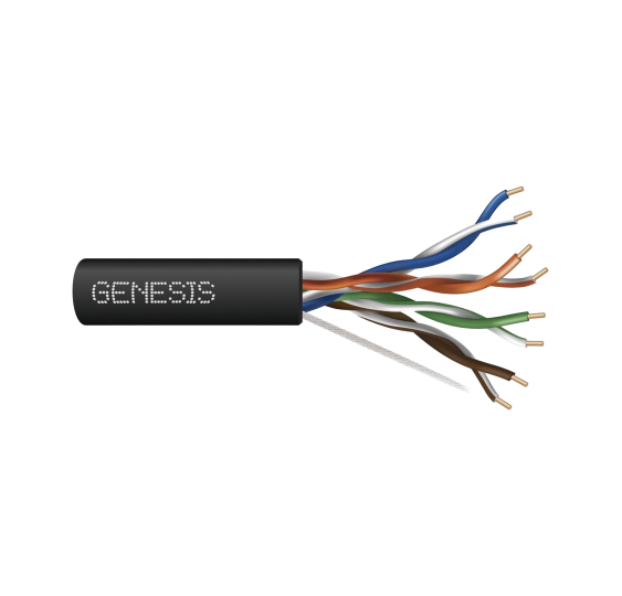Bobina de Cable UTP Cat6 RISER 305 Metros Negro - Ideal para Redes y CCTV