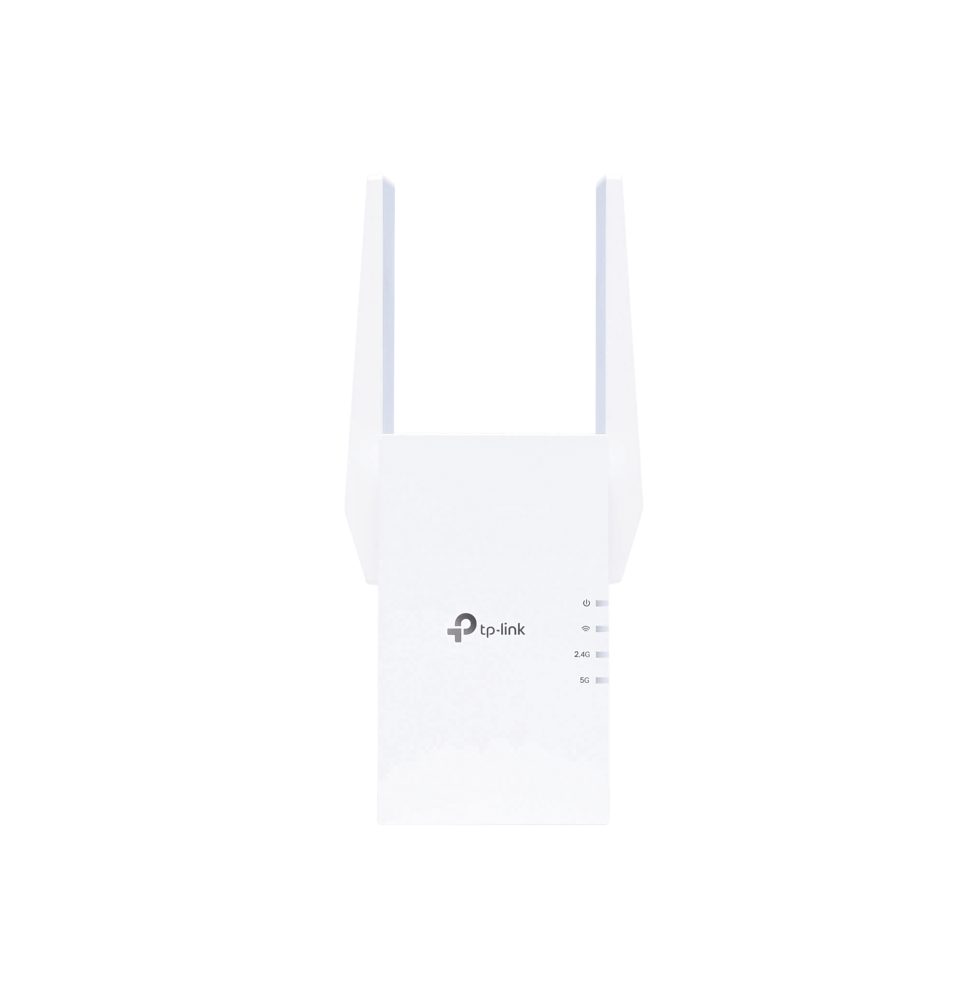 Repetidor / Extensor de Cobertura WiFi AX 1500 Mbps, doble banda 2.4 GHz y 5 GHz, con 1 puerto 10/100/1000 Mbps