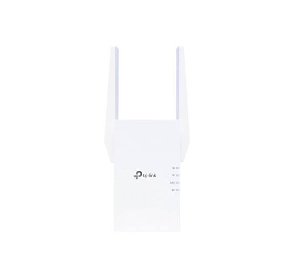 Repetidor / Extensor de Cobertura WiFi AX 1500 Mbps, doble banda 2.4 GHz y 5 GHz, con 1 puerto 10/100/1000 Mbps