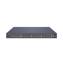 Switch PoE+ / Monitoreable / 48 Puertos 1000 Mbps PoE+ / 2 Puertos 1000 Mbps Uplink / 2 Puertos SFP / 470 Watts