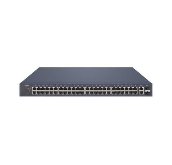 Switch PoE+ / Monitoreable / 48 Puertos 1000 Mbps PoE+ / 2 Puertos 1000 Mbps Uplink / 2 Puertos SFP / 470 Watts