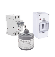 Kit de Centro de Carga Para Corriente Alterna, Breaker de hasta 400 Vca de 10 A con Supresor de Picos Transitorios.