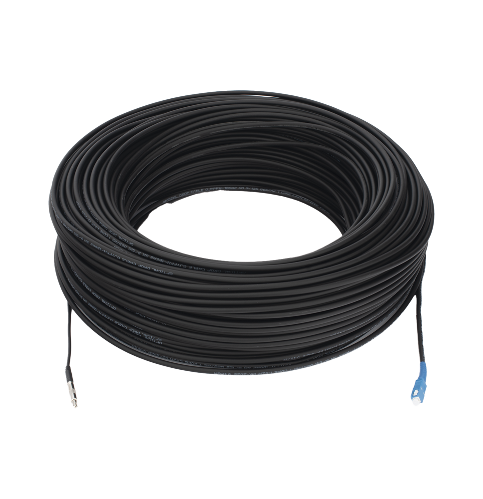 Fibra Óptica Drop G657A2 Simplex 150 Metros - SC/UPC