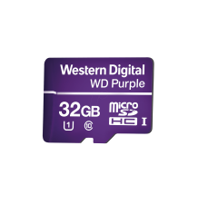 Memoria microSD de 32GB PURPLE, Especializada Para Videovigilancia, 10 VECES MAYOR DURACIóN, 3 AÃ‘OS DE GARANTIA