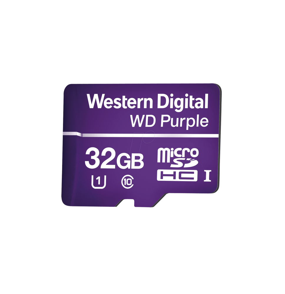 Memoria microSD de 32GB PURPLE, Especializada Para Videovigilancia, 10 VECES MAYOR DURACIóN, 3 AÃ‘OS DE GARANTIA