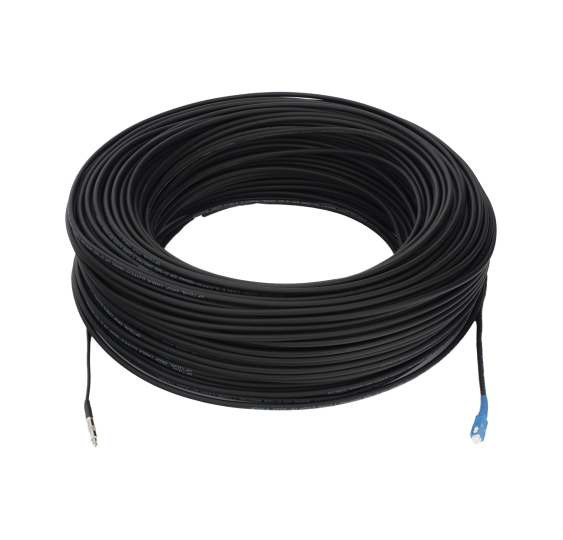 Rollo de Fibra Óptica Drop Redonda G657A2 Monomodo SC/UPC 200 Metros