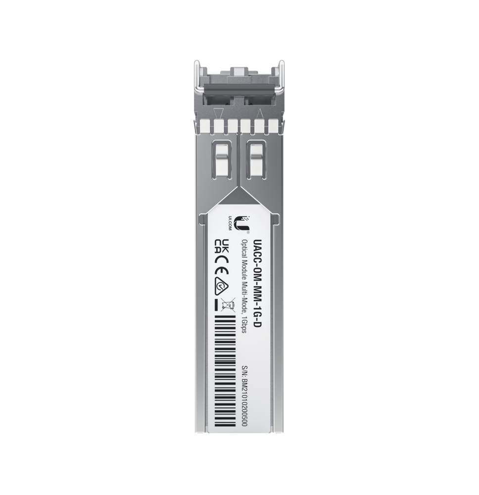 UFiber Módulo SFP, transceptor MiniGibic MultiModo 1.25 Gbps, distancia 550m, conectores LC, paquete de 2 piezas