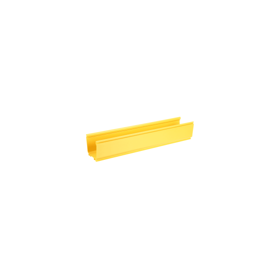 Canaleta FiberRunner™ 4X4 Amarillo de PVC Rígido 3 metros