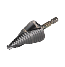 Broca Escalonada 12 en 1, de Liberación Rápida, Acanaladura en Espiral, produce Agujeros de 2-3 cm e Intermedios. 10x más Durabl