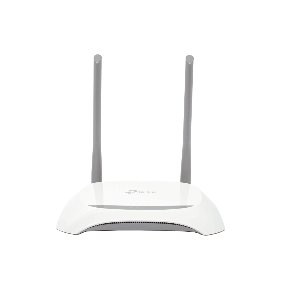 Router Inalámbrico WISP, 2.4 GHz, 300 Mbps, 2 antenas externas omnidireccional 5 dBi, 4 Puertos LAN 10/100 Mbps, 1 Puerto WAN 10