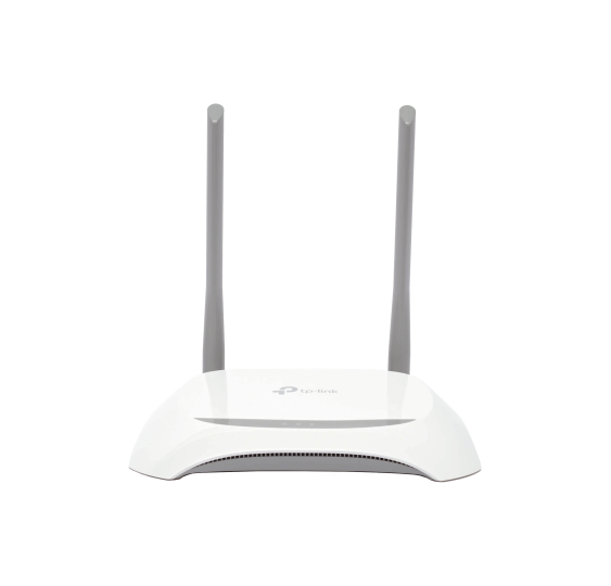 Router Inalámbrico WISP, 2.4 GHz, 300 Mbps, 2 antenas externas omnidireccional 5 dBi, 4 Puertos LAN 10/100 Mbps, 1 Puerto WAN 10