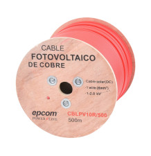 Carrete de 500 Metros / Cable Fotovoltaico Rojo / Material COBRE / 6mm² (10AWG) / 2000 Vcc