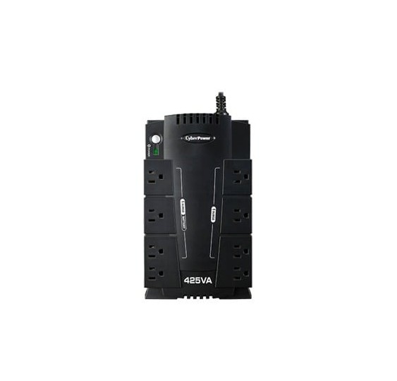 UPS de 425 VA/255 W, Topología Standby, Entrada 120 Vca NEMA 5-15P, Tipo Gabinete Compacto, Con 8 Tomas NEMA 5-15R