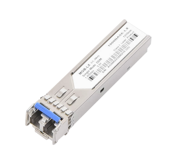 Paquete de 10 Piezas del Modelo (MGB-LX v2) del Transceptor mini-GBIC SFP 1G LC Duplex Para Fibra Monomodo de 20 Km