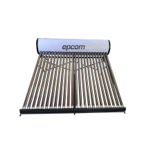 Bóiler Solar de 240L, Baja Presión con 24 Tubos de Vacío de Mayor Resistencia y Termotanque Inoxidable de Grado Alimenticio 240 