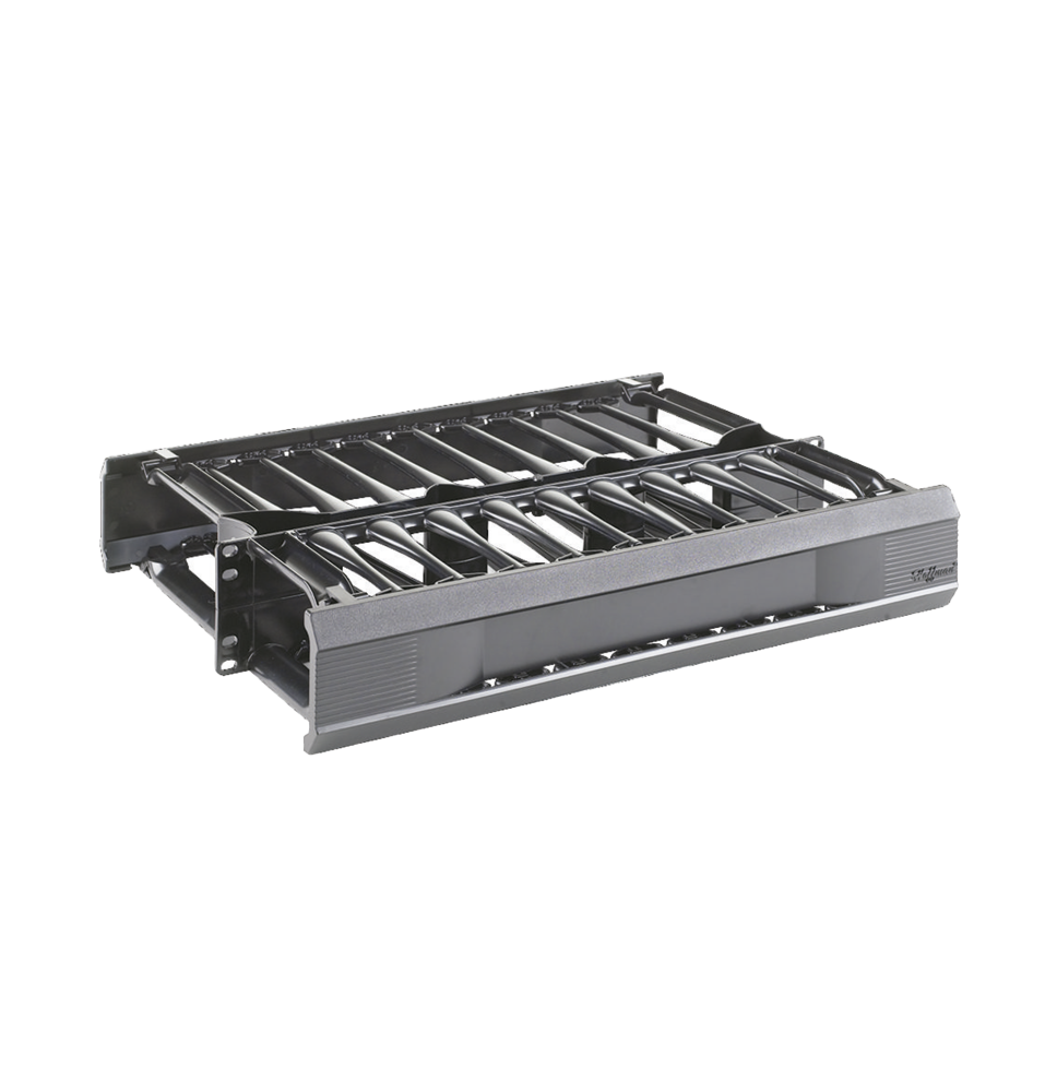 Organizador de Cables Horizontal CableTek | Rack de 19in, 2UR