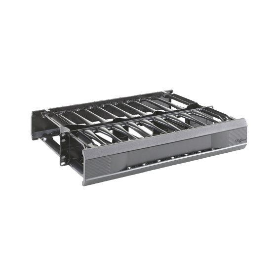 Organizador de Cables Horizontal CableTek | Rack de 19in, 2UR