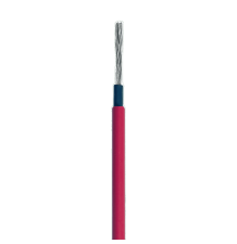 Cable Fotovoltaico Rojo / Cobre Estañado / 6 mm² (10 AWG) / 2000V / Rollo 500m / UL 4703 y TUV