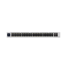 UniFi Switch USW-Pro-48-POE Gen2, Capa 3 de 48 puertos PoE 802.3at/bt + 4 puertos 1/10G SFP+, 600W, pantalla informativa