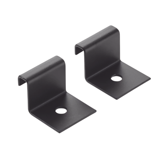 Kit de Soporte Vertical a Pared para Charola Tipo Escalerilla - Acero Negro