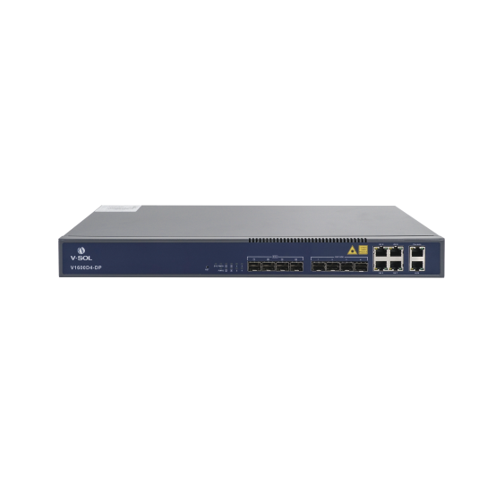 OLT de 4 puertos EPON con 8 puertos Uplink (4 puertos Gigabit Ethernet + 4 puertos Gigabit Ethernet SFP) , hasta 256 ONUS,