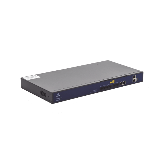 OLT de 4 puertos GPON con 4 puertos Uplink (2 puertos Gigabit Ethernet + 2 puertos Gigabit Ethernet SFP) , hasta 512 ONUS,