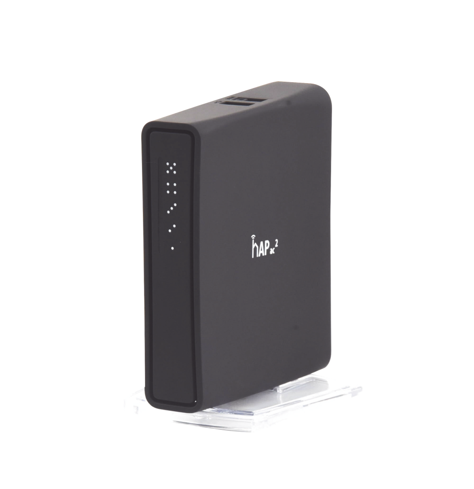 (hAP ac2) 5 Puertos Gigabit Ethernet, 1 puerto USB, Doble Banda 802.11 b/g/n/ac, antena de 2.5 dBi hasta 500 mW de Potencia