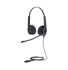 Jabra Biz 1500 Duo, auricular profesional con cancelación de ruido, ideal para contact center con conexión QD (1519-0157)