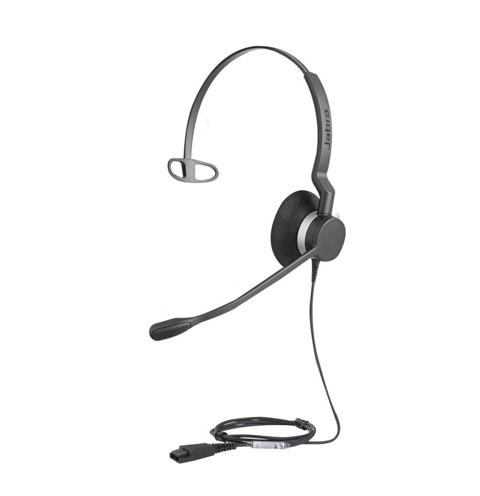 Jabra Biz 2300 Mono con conexión QD, resistente para contact center con brazo articulado con giro de 360Âº  (2303-820-105)