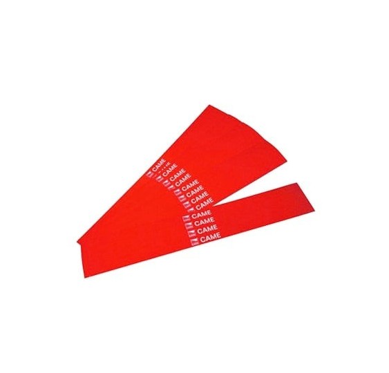 Paquete de 20 bandas reflectantes rojas para mástil 001-G0401001-G0601 CAME