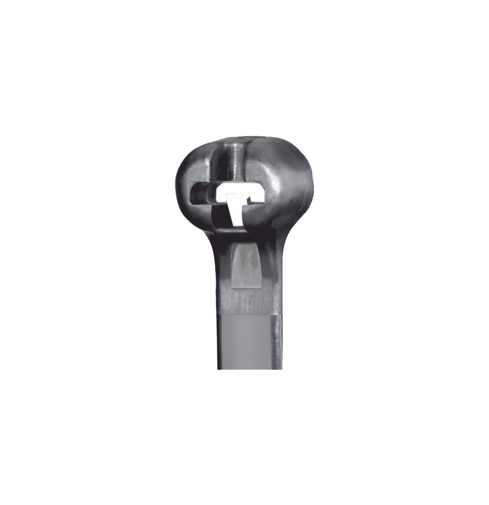 Cincho de Nylon 6.6 Dome-Top® con Bloqueo de Acero Inoxidable - Paquete de 100pz