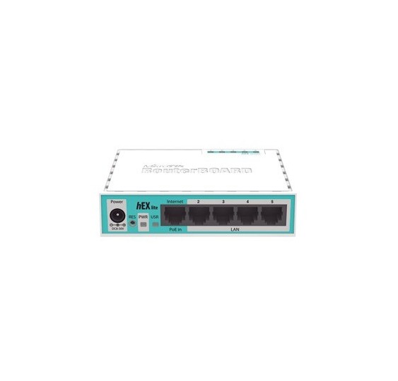 (hEX lite) RouterBoard, 5 Puertos Fast Ethernet