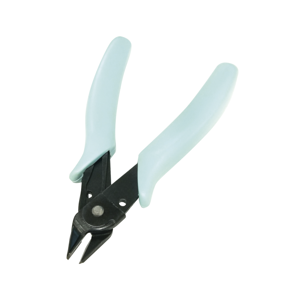 Pinza De Corte Micro de 5" (125 mm). Acero c/mango Ergonómico de PVC. Uso Electrónico. Corte al Ras.