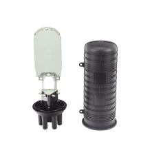 Caja de Distribución de Fibra Óptica Vertical Tipo Domo, 48 Empalmes - IP68