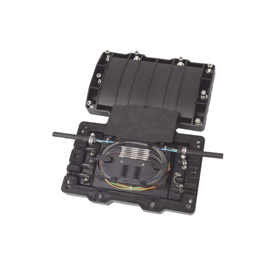 Caja de Distribución de Fibra Óptica Horizontal - Hasta 48 Empalmes IP68