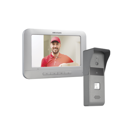 Kit de Videoportero Analógico con Pantalla LCD a Color de 7" / Frente de Calle para Exterior IP65 / Salida de Relevador