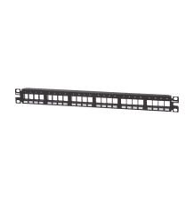 Panel de Parcheo Modular Keystone de 24 Puertos | Racks y Gabinetes